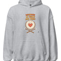 DRUMMER BY HEART AND HABIT | Cozy Hoodie for Drummers - accurate print preview