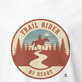 TRAIL RIDER BY HEART | Equestrian Adventure T-Shirt - accurate print preview