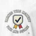 EARNED THIS MOMENT FAIR AND SQUARE | Honor Roll Graduation T-Shirt - accurate print preview