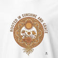 ROOTED IN SUNSHINE AND GRACE | Wildflower Soul T-Shirt - accurate print preview