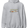 BORN TO LAY OUT | Ultimate Frisbee Hoodie for Players - accurate print preview