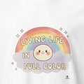 LIVING LIFE IN FULL COLOR | Tattoo & Body Art T-Shirt - accurate print preview