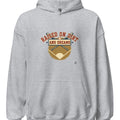 RAISED ON DIRT AND DREAMS | Cozy Baseball Hoodie - accurate print preview