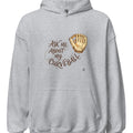 ASK ME ABOUT MY CURVEBALL | Fun Baseball Hoodie - accurate print preview