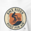 BMX RIDER BUILT FOR AIR | Cool BMX T-Shirt for Riders - accurate print preview