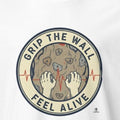 Rock Climbing Motivation Design for Climbers Who Love the Wall, Strong Grip and Movement Inspired Artwork - accurate print preview