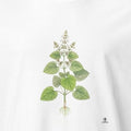 Lemon Balm Botanical Art T-Shirt | Vintage Herb Illustration - accurate print preview
