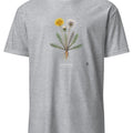 Dandelion Botanical Art T-Shirt | Vintage Etching Inspired Design - accurate print preview