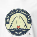 REEL TIME IS FAMILY TIME | Weekend Fishing T-Shirt - accurate print preview
