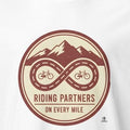 RIDING PARTNERS ON EVERY MILE | Funny Biker Couple T-shirt - accurate print preview