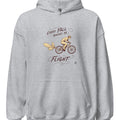 EVERY FALL TEACHES ME FLIGHT | BMX Hoodie for Enthusiasts - accurate print preview