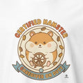 CERTIFIED HAMSTER CAREGIVER ON DUTY | Funny Hamster Parent T-Shirt - accurate print preview
