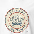 Gi Training Is My Therapy BJJ Design for Brazilian Jiu Jitsu Students, Martial Arts Mindset - accurate print preview