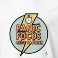 PANIC FOCUS GETS IT DONE | Hilarious Office Life T-Shirt - accurate print preview