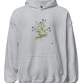 Borage Botanical Art Hoodie | Vintage Herb Illustration - accurate print preview