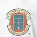 Tennis Court Lover Slogan Design for Players Who Live for Rallies, Matches, and Competitive Play - accurate print preview