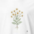 Chamomile Botanical Art T-Shirt | Vintage Herb Illustration - accurate print preview