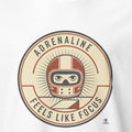 BMX Adrenaline Feels Like Focus motivational slogan design for riders who lock in before takeoff and land clean - accurate print preview