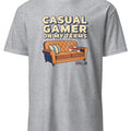 CASUAL GAMER ON MY TERMS | Funny T-shirt for Casual Gamers - accurate print preview