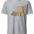 DESK DRAWER SNACK CURATOR HERE | Funny Office Snack T-shirt - accurate print preview