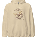 EVERY FALL TEACHES ME FLIGHT | BMX Hoodie for Enthusiasts - accurate print preview