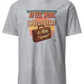 AFTER WORK I PRESS START | Funny Casual Gamer T-Shirt - accurate print preview