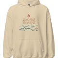 ICE ON STREETS FIRE IN HEARTS | Cozy Scandinavian Hoodie - accurate print preview