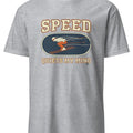SPEED QUIETS MY MIND | Cool Skiing T-shirt - accurate print preview