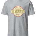 BORN FOR THE BADMINTON COURT | Funny Badminton T-Shirt - accurate print preview