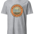 MY BACKYARD IS THE WORLD | Adventure Travel T-Shirt - accurate print preview