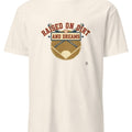 RAISED ON DIRT AND DREAMS | Vintage Baseball T-Shirt - accurate print preview