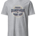 PROUD GRANDPARENT OF MANY KIDS | Funny Grandparent T-Shirt - accurate print preview