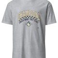 CHAMPIONS FINISH WHAT THEY START | Motivational T-Shirt - accurate print preview