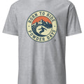 Snowboarding slogan design Born To Ride Powder Days for riders who live for fresh snow and winter mountain trips - accurate print preview