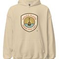 UKULELE PLAYER SEEKING GOOD VIBES | Cozy Hoodie for Musicians - accurate print preview