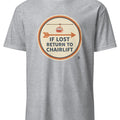 IF LOST RETURN TO CHAIRLIFT | Funny Skiing T-Shirt - accurate print preview