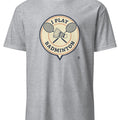 I PLAY BADMINTON | Funny Badminton T-Shirt - accurate print preview