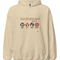 BUMP SET SPIKE REPEAT TODAY | Fun Volleyball Hoodie - accurate print preview