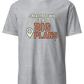 SMALL TOWN GRAD BIG PLANS | Funny Graduation T-Shirt - accurate print preview