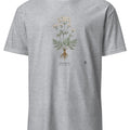 Valerian Botanical Art T-Shirt | Vintage Illustration of Valeriana Officinalis - accurate print preview