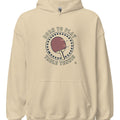 BORN TO PLAY TABLE TENNIS | Fun Table Tennis Hoodie - accurate print preview