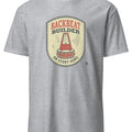 BACKBEAT BUILDER ON EVERY SONG | Funny Drummer T-shirt - accurate print preview