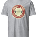POWERLIFTER BUILT FOR HEAVY DAYS | Durable Powerlifting T-Shirt - accurate print preview