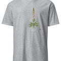 Foxglove Botanical Art T-Shirt | Vintage Wildflower Illustration - accurate print preview