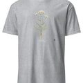 Yarrow Botanical Art T-Shirt | Embrace Nature's Beauty - accurate print preview