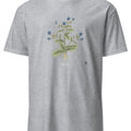 Borage Botanical Art T-Shirt | Vintage Herb Illustration - accurate print preview