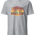 NOSTALGIA HITS ME EVERY TIME | 80s Birthday T-Shirt - accurate print preview