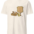 DESK DRAWER SNACK CURATOR HERE | Funny Office Snack T-shirt - accurate print preview