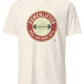POWERLIFTER BUILT FOR HEAVY DAYS | Durable Powerlifting T-Shirt - accurate print preview