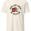BRIDE AND GROOM ON VACATION | Fun Honeymoon T-Shirt - accurate print preview